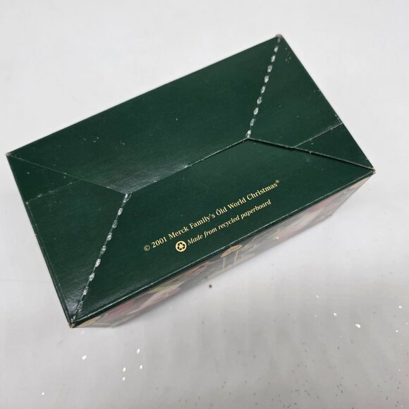 Old World Christmas Yellow Seahorse Ornament Glass Blown Hand-Painted Box - Picture 13 of 13